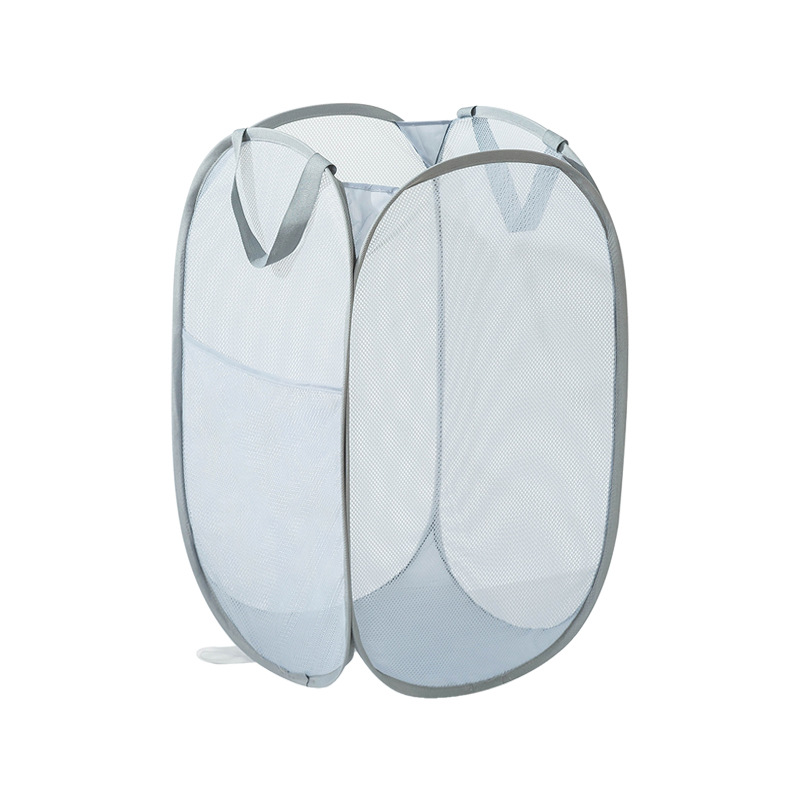 Household dirty clothes storage basket grid laundry basket foldable dirty storage basket wholesale