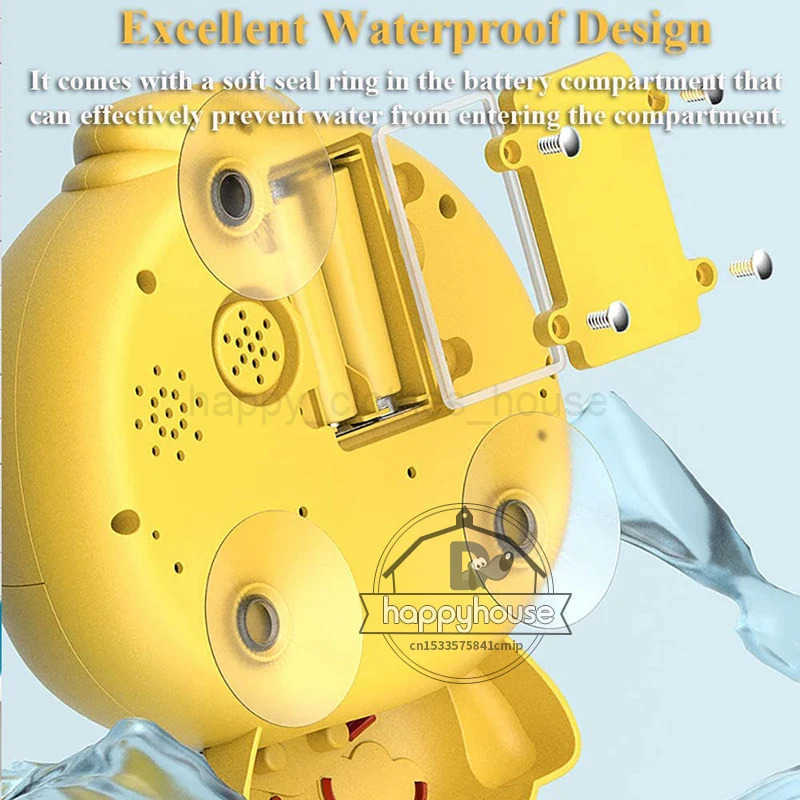 Baby Bath Toys Bubble Machine Duck Crabs Frog Music Kids Bath Toy Bathtub Automatic Bubble Maker Baby Bathroom Toy for ChildrenXJ241207