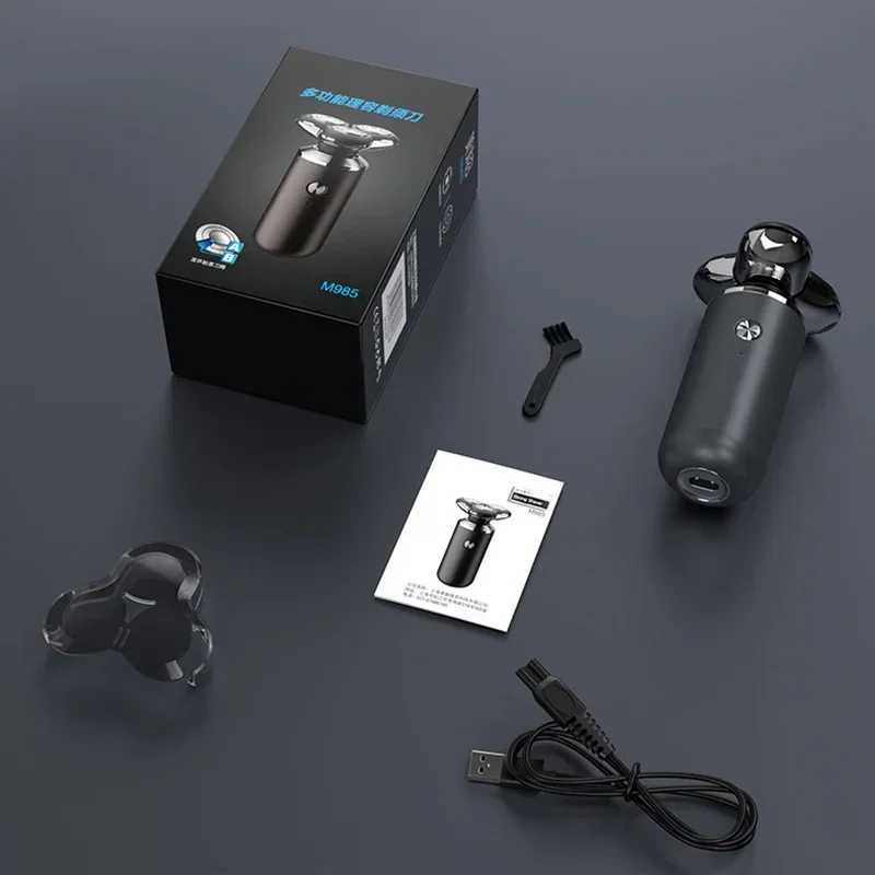 6 IN 1 Men Grooming Kit Wet Dry Electric Shaver Beard Nose Hair Trimmer Electric Razor Rechargeable Bald Head Shaving MachineXJ241207