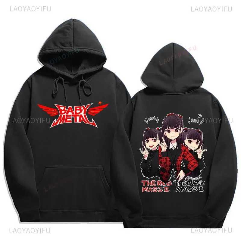 Japanese Baby Metal Galaxy Death Metal Band Sportswear Mens Hip Hop Rock Band Casual Autumn Winter Hoodie Comfortable Pulleys X241207