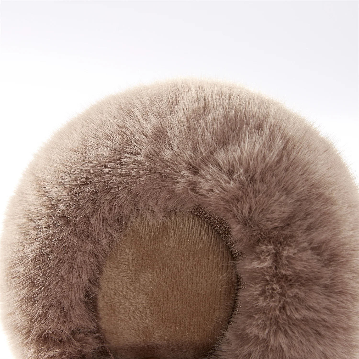 Anjj Dark Brown Eartips Selling High end Soft Plush Rabbit Fur Eartips Fashionable and Easy to Match Accessories 241205