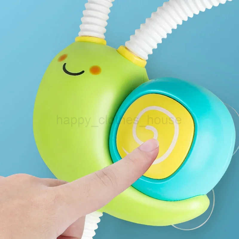 Bath Toys Water Game Snail Spraying Faucet Shower Electric Water Spray Toy For Baby Bathtime Bathroom Kids ToysXJ241207