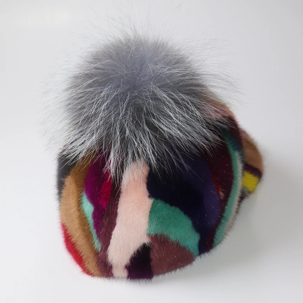 womens genuine natural mink fur hat adult handmade warm winter baseball hat womens elegant and fashionable warm hat 241206