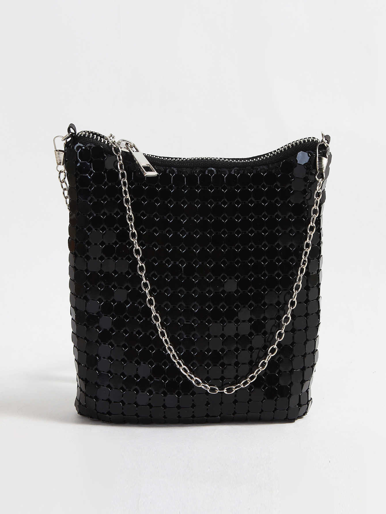 Clutch Bag New Aluminum Sheet Bag Portable Chain Bag Banquet Party One Shoulder Handbag Ladies Bag 240920