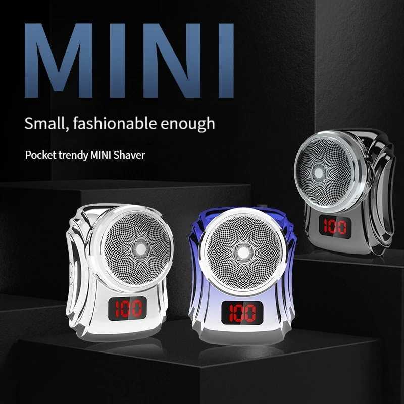 Hot selling electric mini shaver USB rechargeable Razor waterproof mens travel portable beard knifeXJ241207