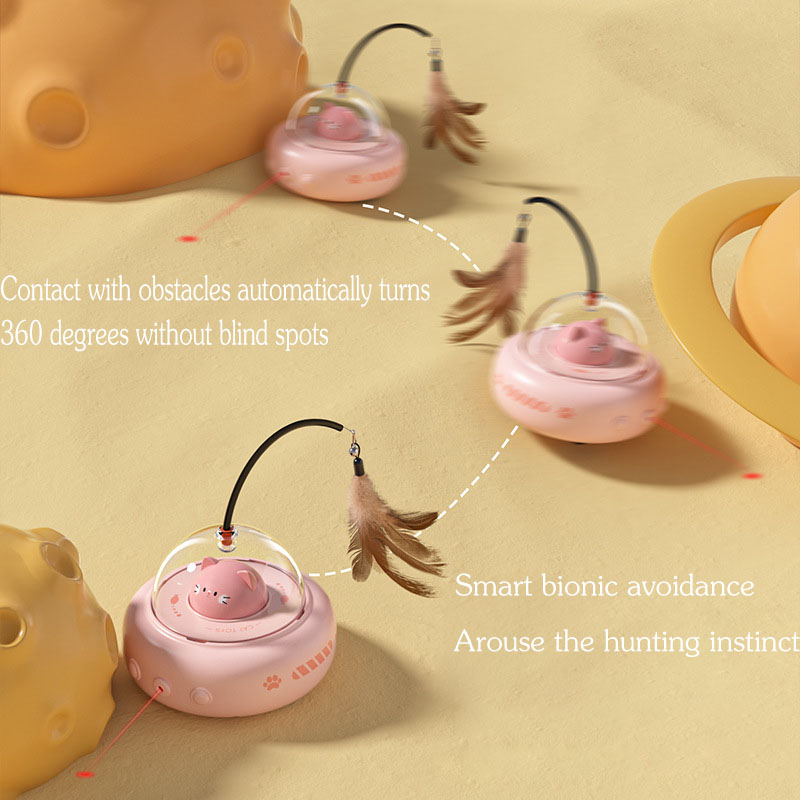 Cross-border intelligent cat toys for self-entertainment and boredom relief, electriccat toys, feather cat teasers, pet supplies