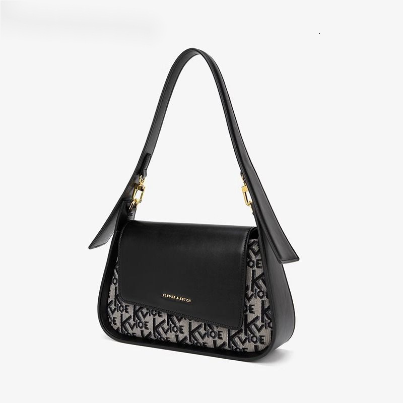 New Light Luxury Women's Niche Fashion Western Style Armpit Bag, High-end Single Shoulder Crossbody Bag Fashionable Designer Single Shoulder Cros