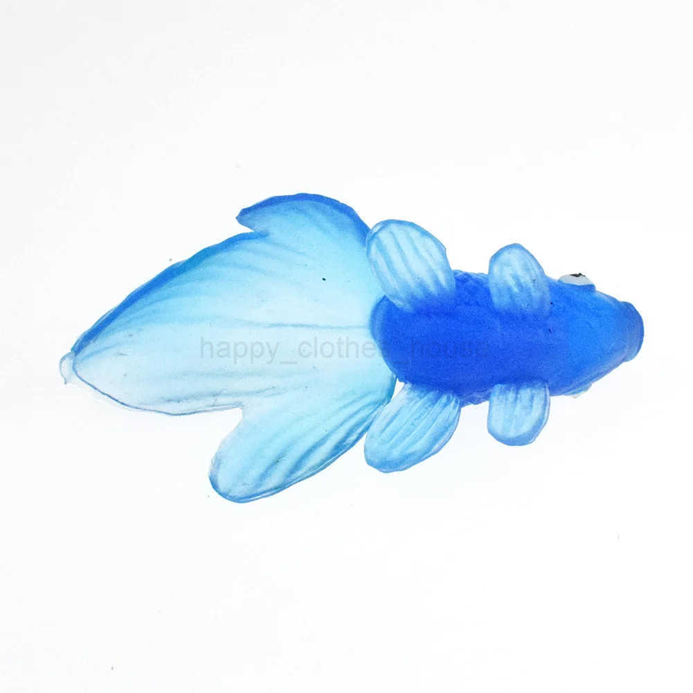 10pcs/set Mini Soft Rubber Gold Fish Baby Bath Toys Plastic Simulation Small Goldfish Water Toy Fun Kids Swimming Beach ToysXJ241207