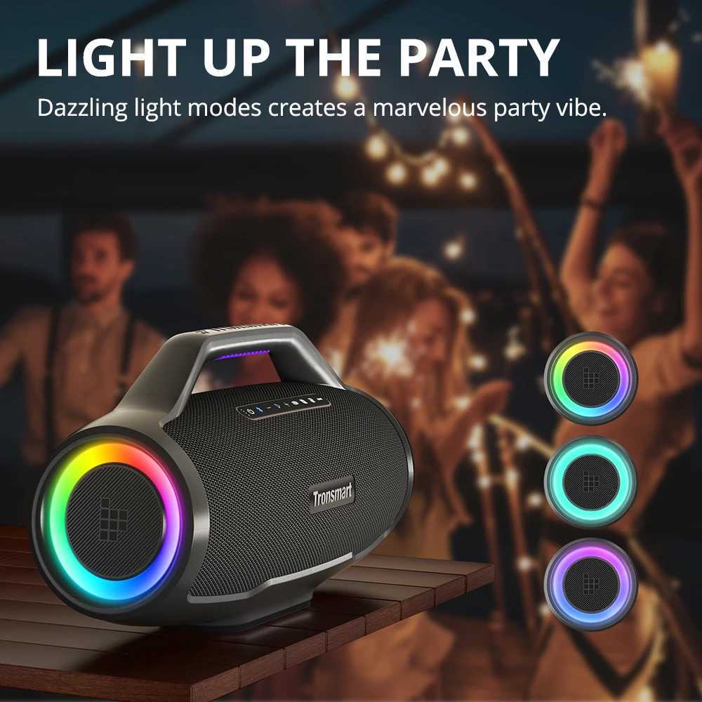 Tronsmart Bang Max Speaker wireless connections Speaker with 130W 3channel audio system synchronized 100speakers application control guitarmicroph