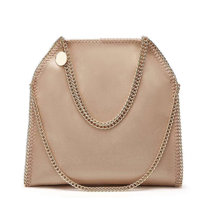2025 Designer's retro braided chain environmental microfiber handbag Women's new fashion multi-functional large capacity shoulder bag