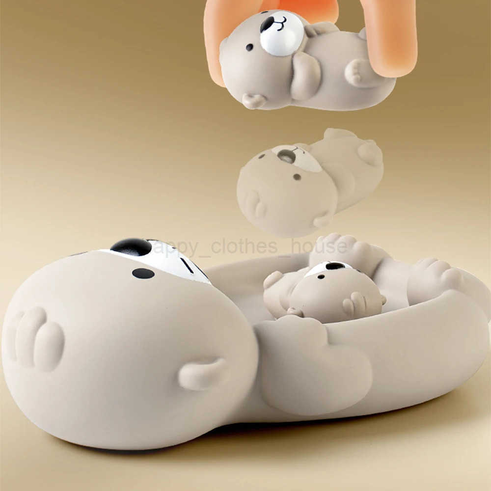 Baby Bath Toys 1 female otter and 3 baby otters Children Bathroom Pool Beach For Kids Water Playing GiftXJ241207