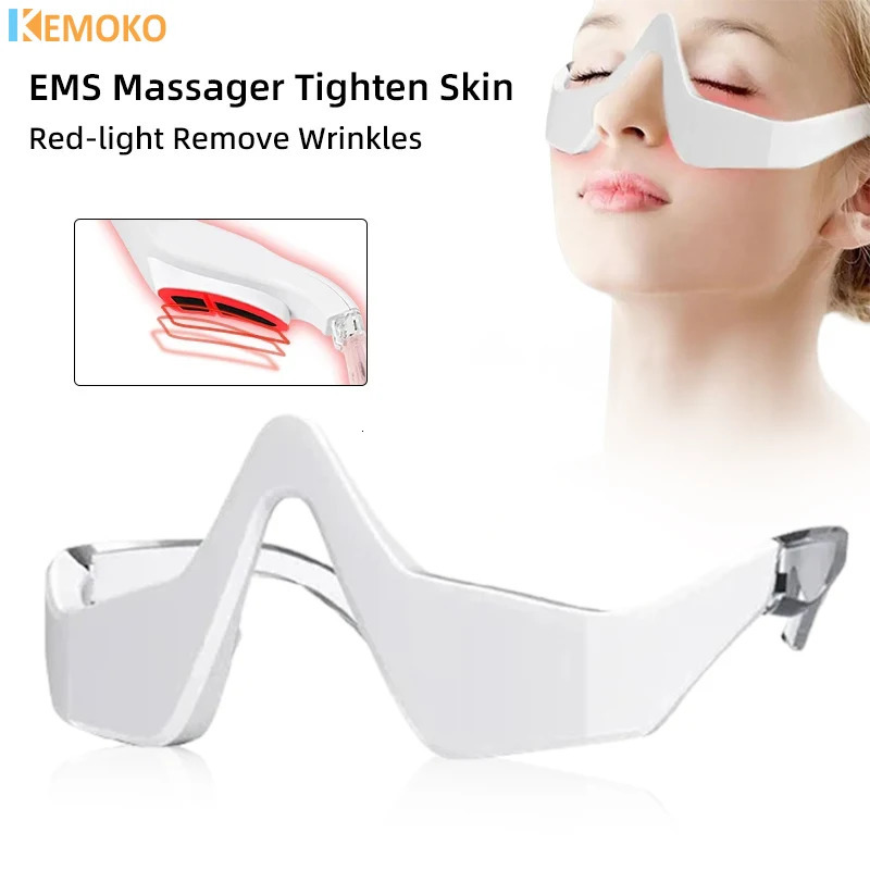3D Anti-Aging micro current eye protection device eye massage device red light glasses eye massage fatigue relief wrinkles 241206