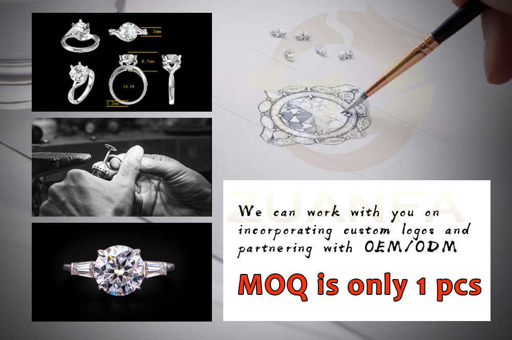 Factory customized luxury engagement diamond ring 10 karat gold ring moissanite diamond wedding rings