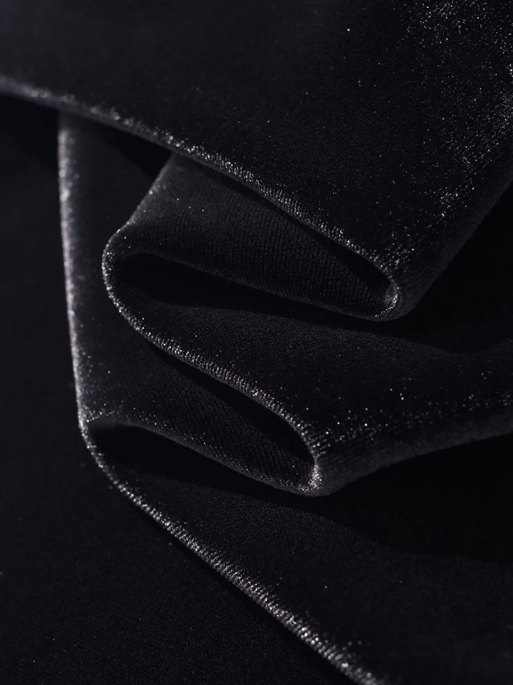 Gold Velvet Wide Leg Pants Spring/Summer High Waist Pendant High Quality Casual Pants Blue Loose Straight Womens Pants 6XL 241202