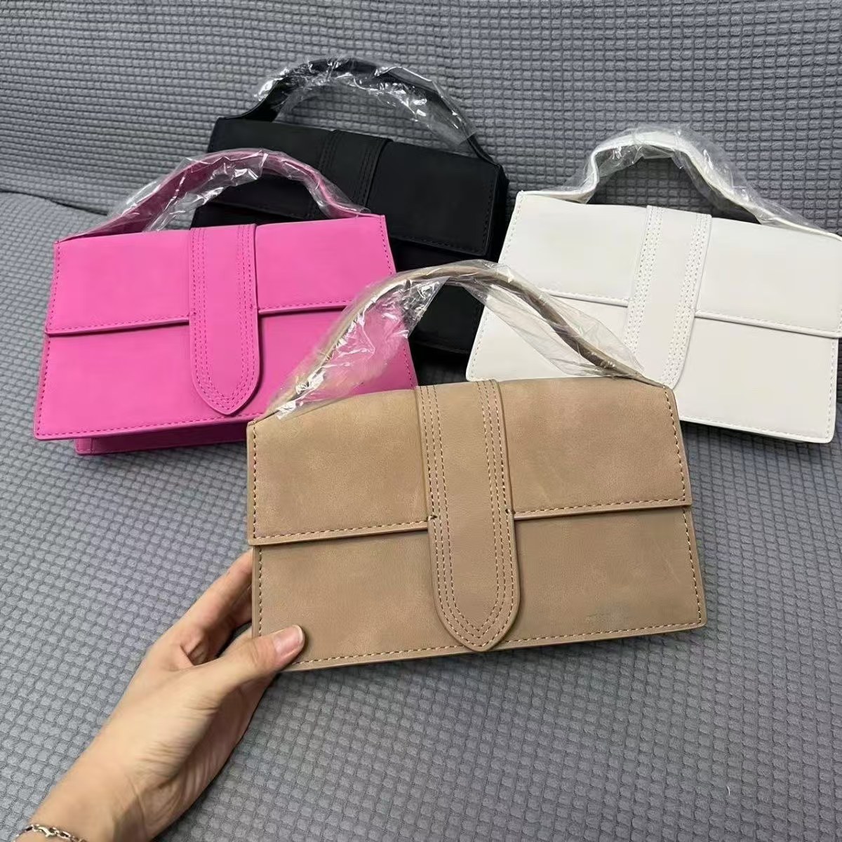 Le Bambino designer bag shoulder bag crossbody bag magnetic buckle bag luxury designer bag women bag leather bag