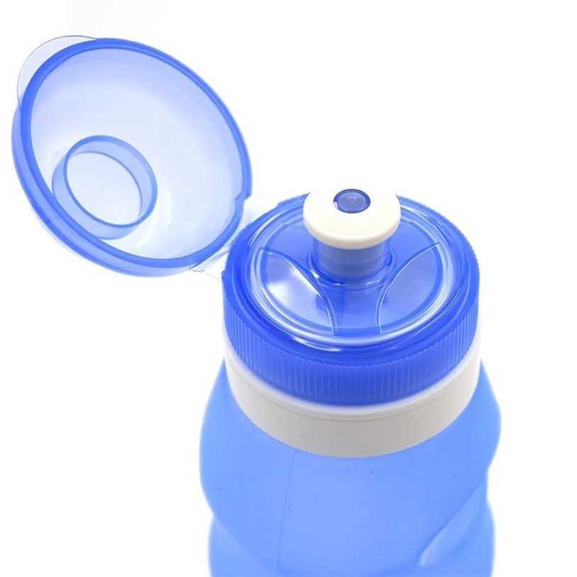 600ml Foldable Beverage Water Bottle Cup Silicone Travel Outdoor Sports Bicycle Accessories Z260202