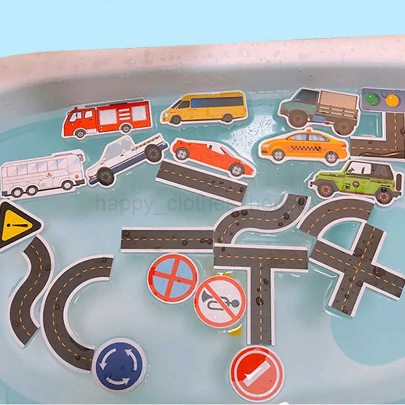 Children Shower Toys Bathroom Toy EVA Soft Reusable Ci Puzzle Early Education Games Parent Child Suitable for Aged 3-6 TMZXJ241207