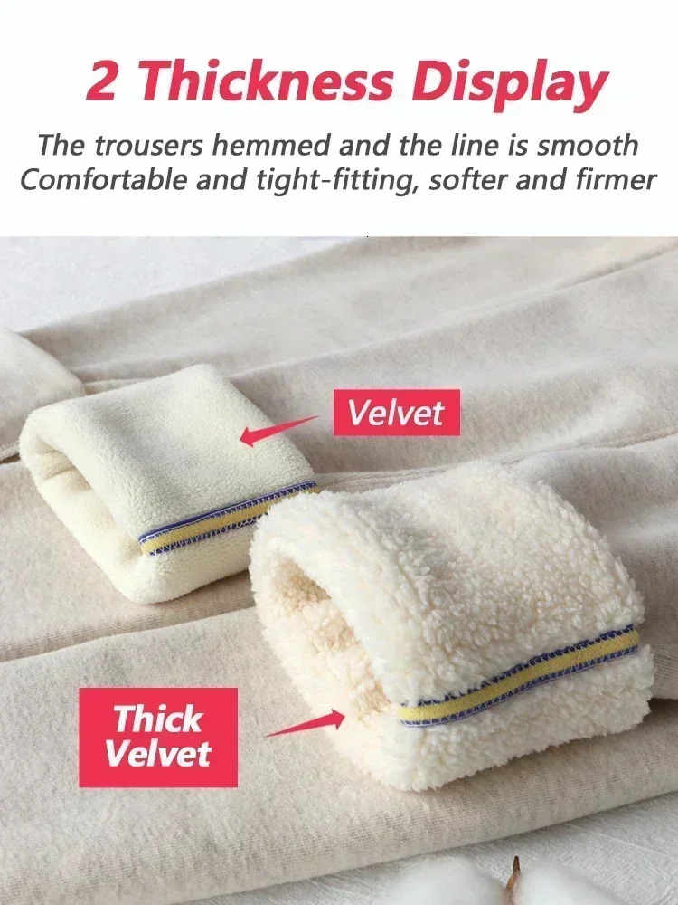 Womens Winter Leggings Thermal Velvet Cotton Slimming Tights with Fleece Pant Black Stretch Gray Thick Warm for Women 241203