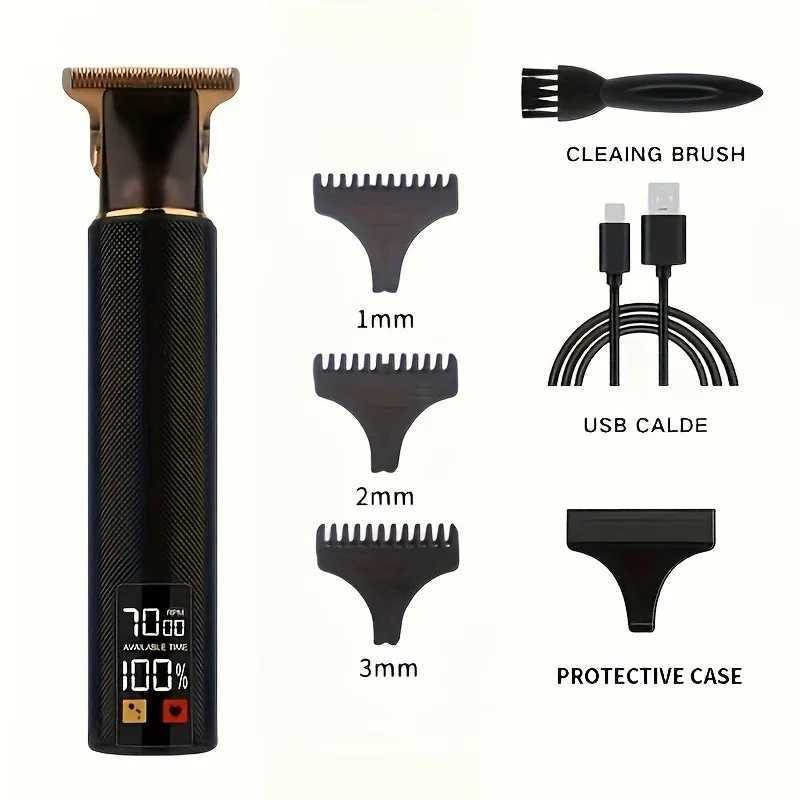 Pure metal body T9 high quality hairdresser hair salon professional razor household shaving small appliances send gift boxXJ241207