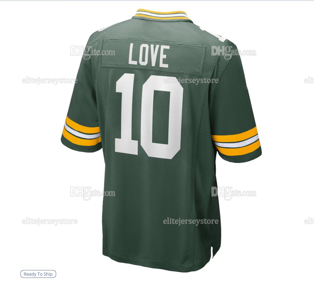 Personalized Custom Football 2025 NEW Jersey Parsons Love Matthew Golden Josh Jacobs Tucker Kraft Xavier McKinney Jayden Reed Romeo Doubs Embroidered