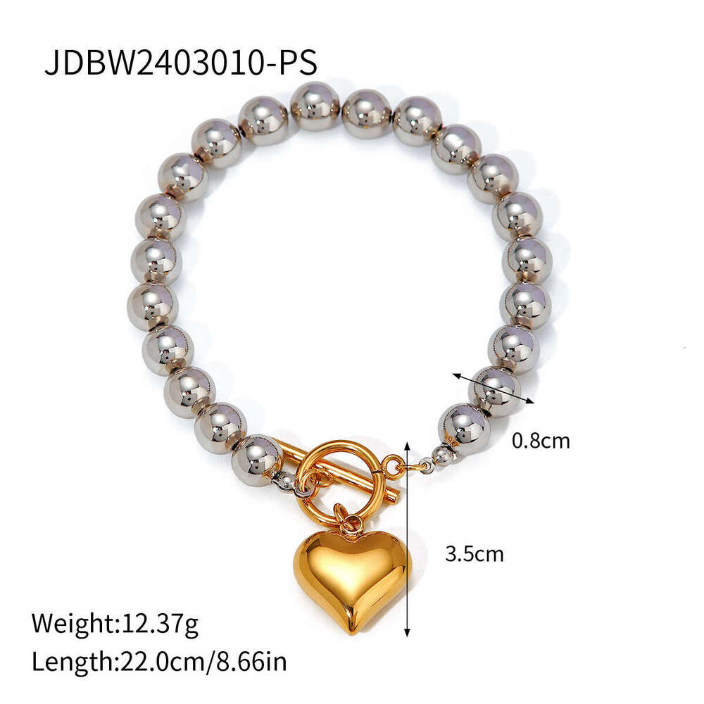 Fashion designer beautiful sparkg dia zircon heart charms bangle bracelet for woman girls gold titanium steel