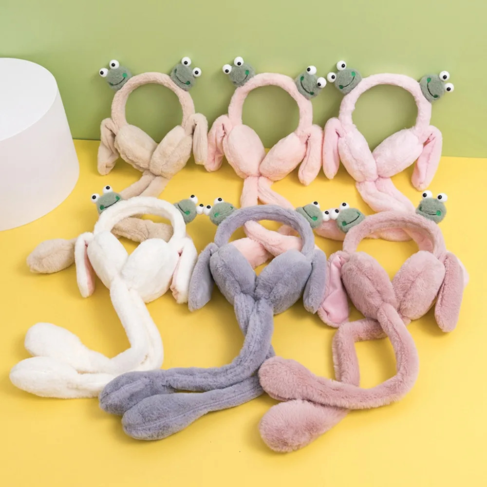 Fun winter earmuffs moving earmuffs plush earmuffs jumping to keep warm cute earmuffs for children 241205