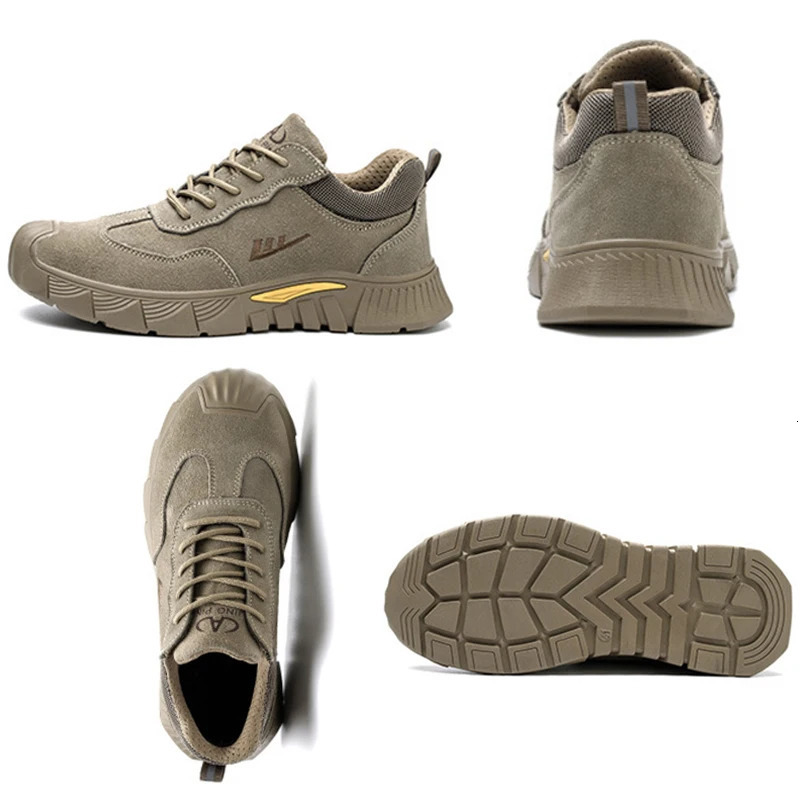 Work safety shoes mens welding insulation protection sports shoes steel toe anti vibration work shoes outdoor hiking shoes 241206