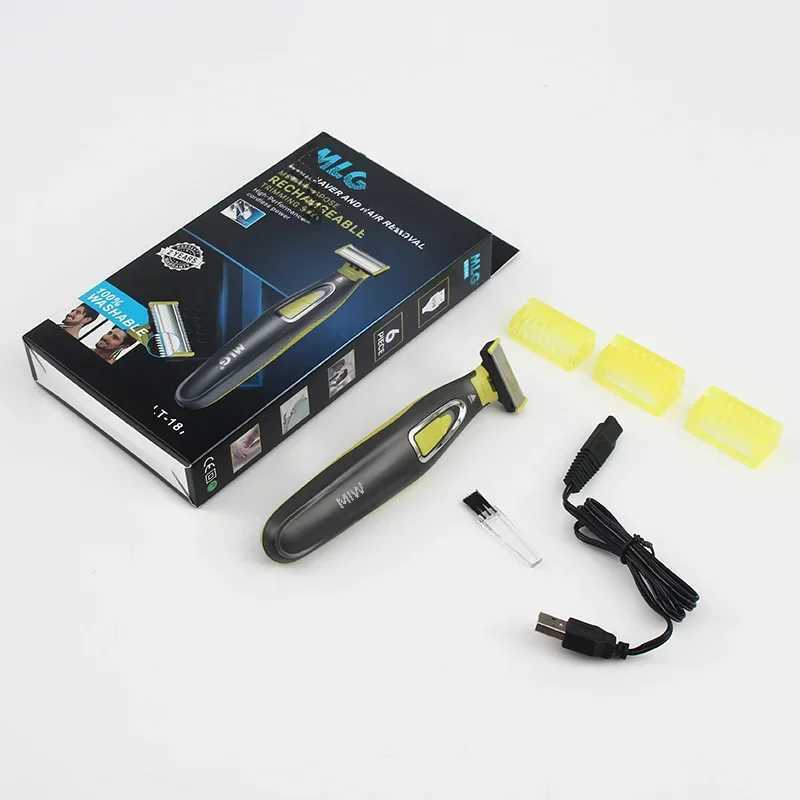 One Blade Hybrid Electric USB Rechargeable Waterproof Razor Shaver Body Hair Groomer For Men Razor ShaverXJ241207