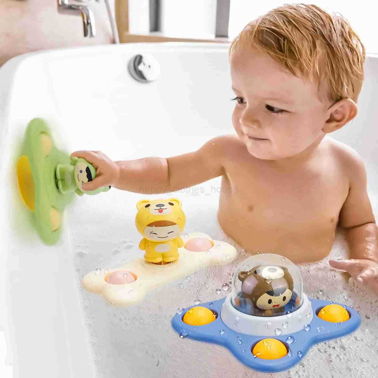 Catoon Bath Toys 6-12-18 Months Baby Toy Suction Cup Spinner Toys for Boys Girls 1 2 3 Years Sensory Toys for Toddler Kids GiftXJ241207