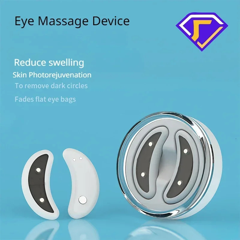 EMS Eye Relax Massager Electric Eyes Pads MicroCurrent Heating Therapy Acupressure Fatigue Relief Anti-Wrinkle Blood Circulation 241206
