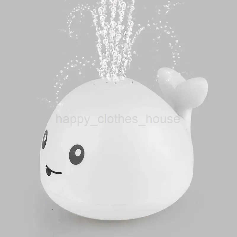 Baby Bath Toys Automatic Induction Simulation Whale Shaped Led Light Sensing Bath Water Spray Whale Toy Childrens Water ToyXJ241207