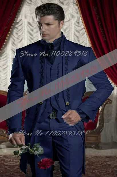 2024 New Arrival White With Gold Embroidery Groom Tuxedos Groomsmen Mens Wedding Prom Suits For Men 3 Pieces(Jacket+Pants+Vest)XJ241207