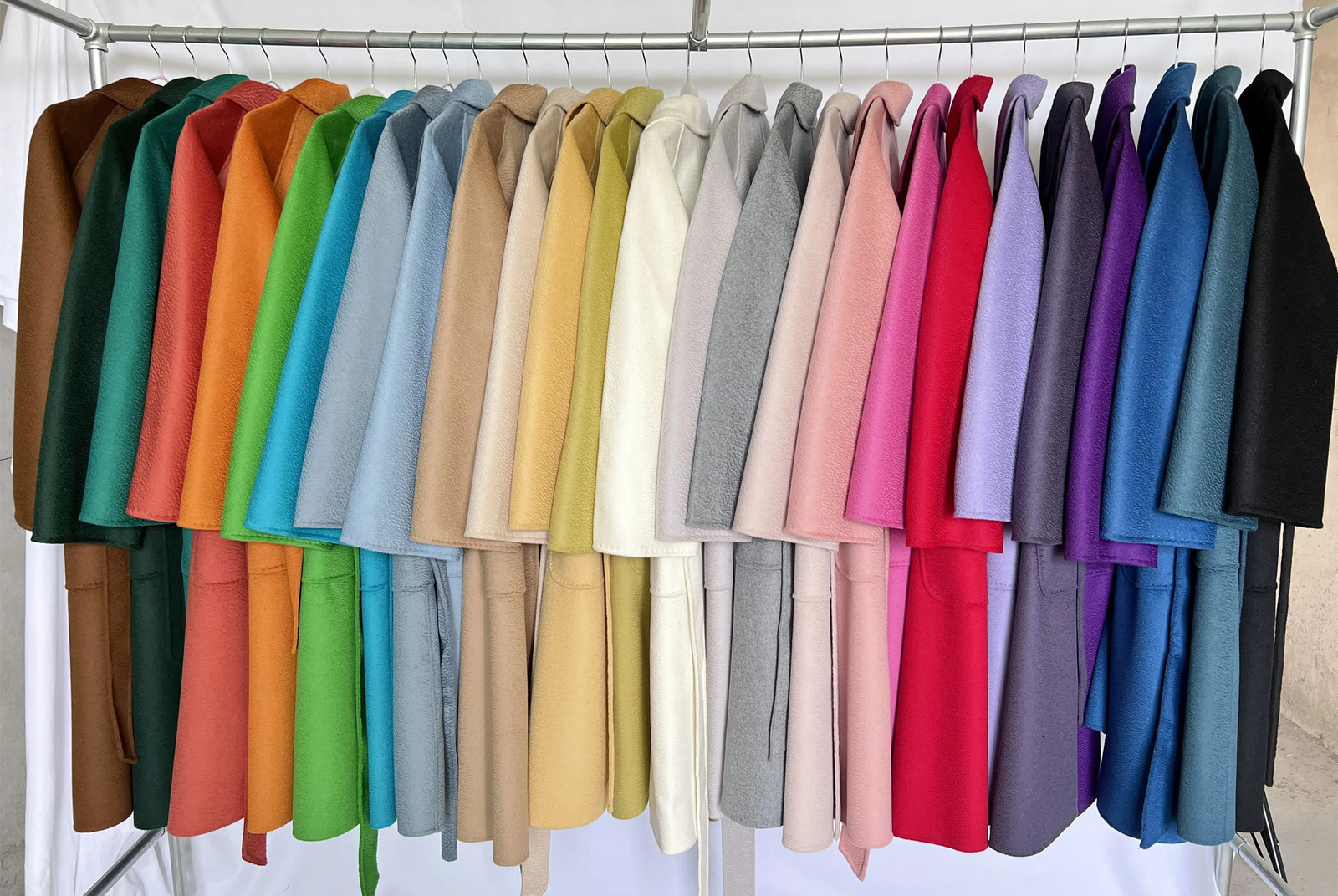 SPECIAL OFFER Cashmere Coat Female Winter MidLength Corrugated Black Wool Woman Autumn Casual Fashion Beige 241202