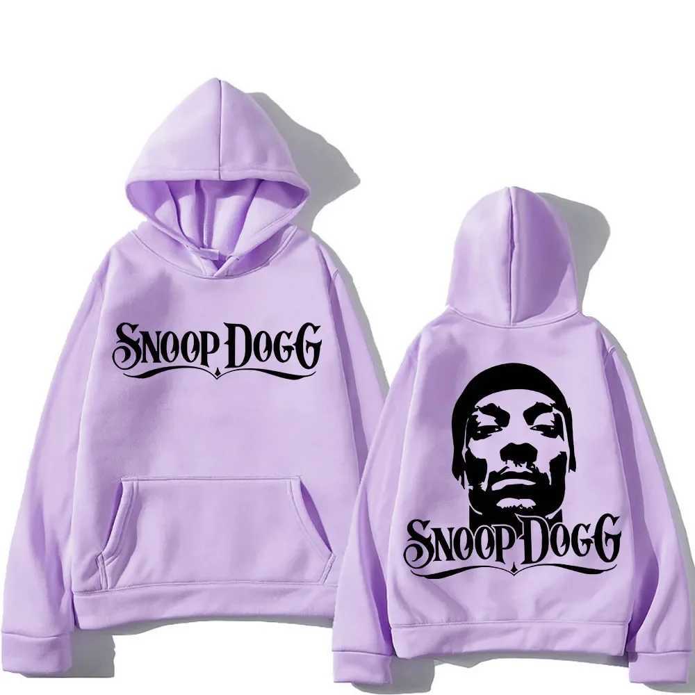 Snoop Dogg Hoodie Back Printed Hoodie Grunge Comfortable Sweatshirt Funko Pop Hip Hop Clothing Moletom Flce Gothic Zipper X241207