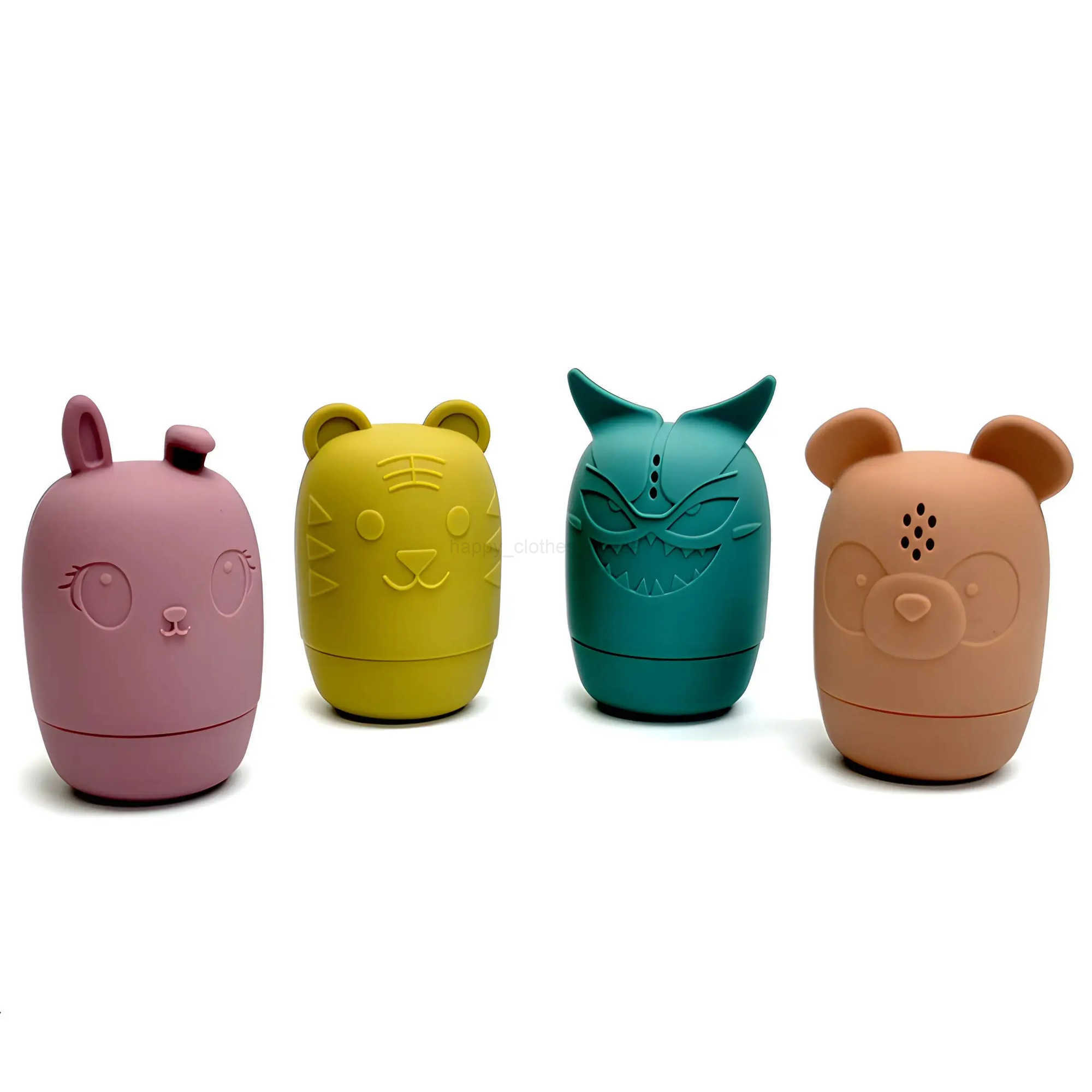 Silicone bath toys animal shape baby interactive bathroom toys children water play toysXJ241207