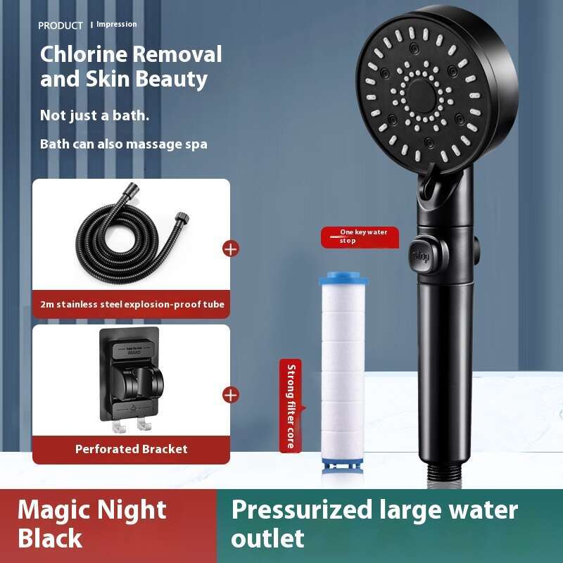Pressurized nozzle household bathroom water heater pressurized shower Shower head bathing suit