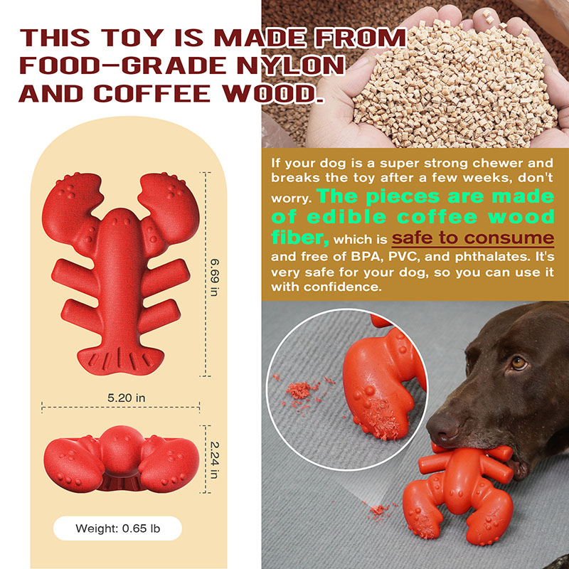 Boston lobster dog teething toys chewing chewing dog supplies training large dogs dog toys