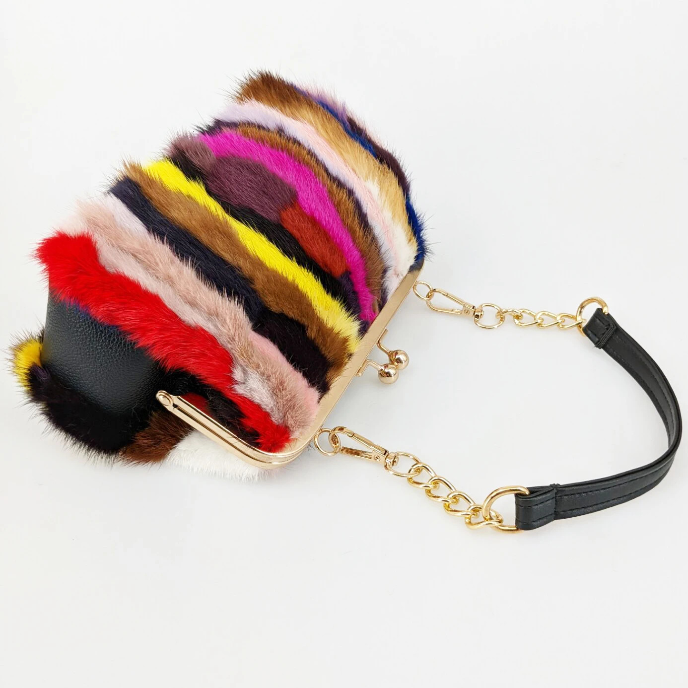 Mint Fur Womens Bag Beautiful Fashion Party Korean Wedding Clutch Cross Body Bag 241206