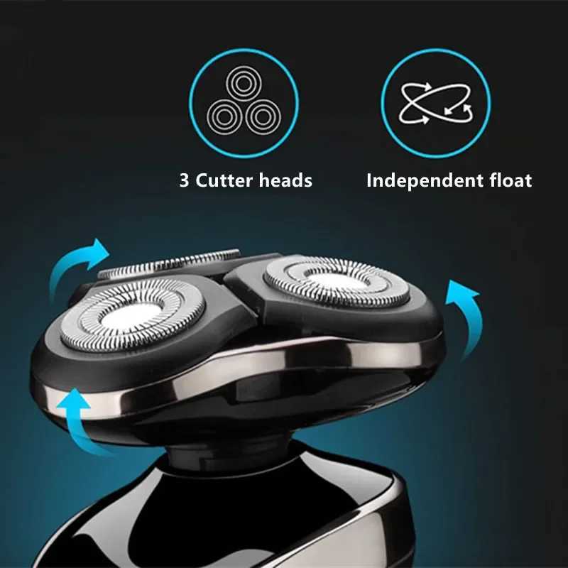 Electric Shaver Mens 4D Electric Beard Trimmer USB Rechargeable Professional Hair Trimmer Hair Cutter Razor Nose Hair TrimmerXJ241207