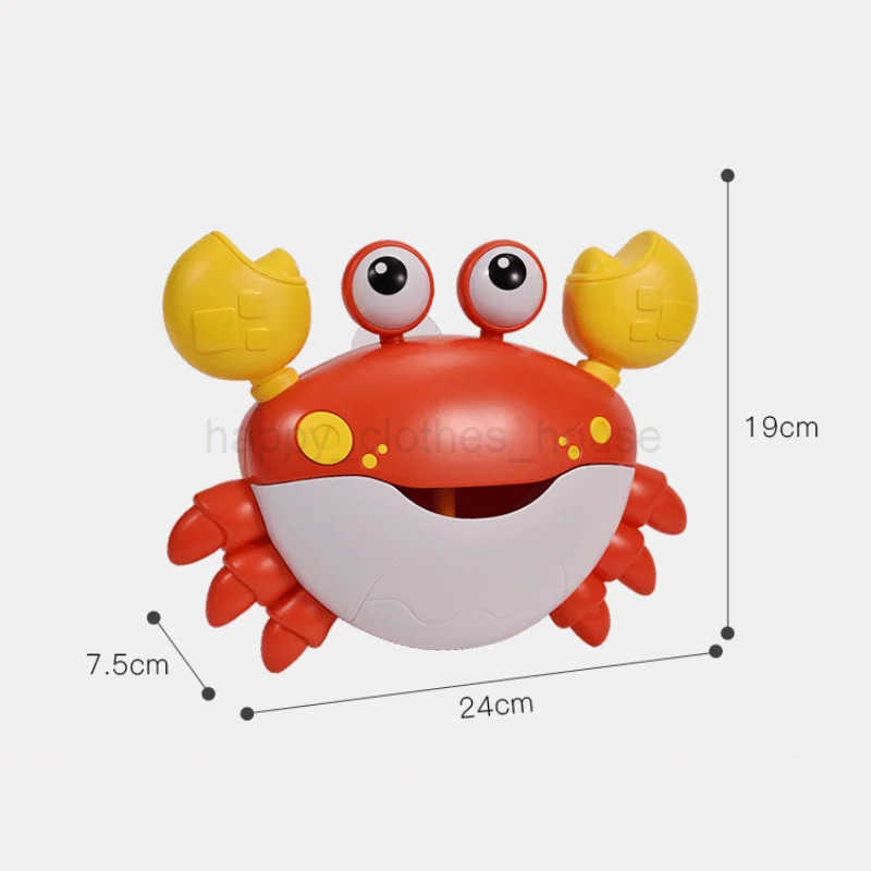 Baby Shower Toy Automatic Bubble Machine Machine Crab Music Shower Toy Bath Soap Bathroom Toy for ChildrenXJ241207