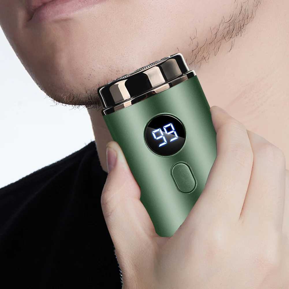 Mini Electric Shaver Rechargeable Pocket Size Electric Shaver Portable Electric Razor Wet and Dry Shaver for Men WomenXJ241207