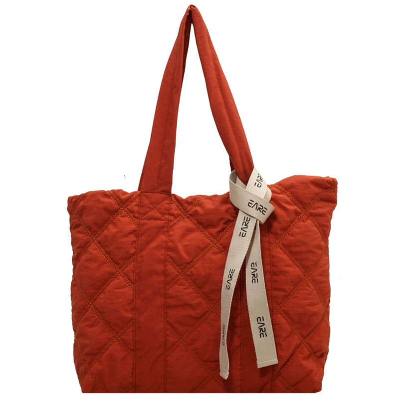 handbags for women winter soft Down space tote bag Fashion Shoulder Female bag Womens purses messenger bag 241205