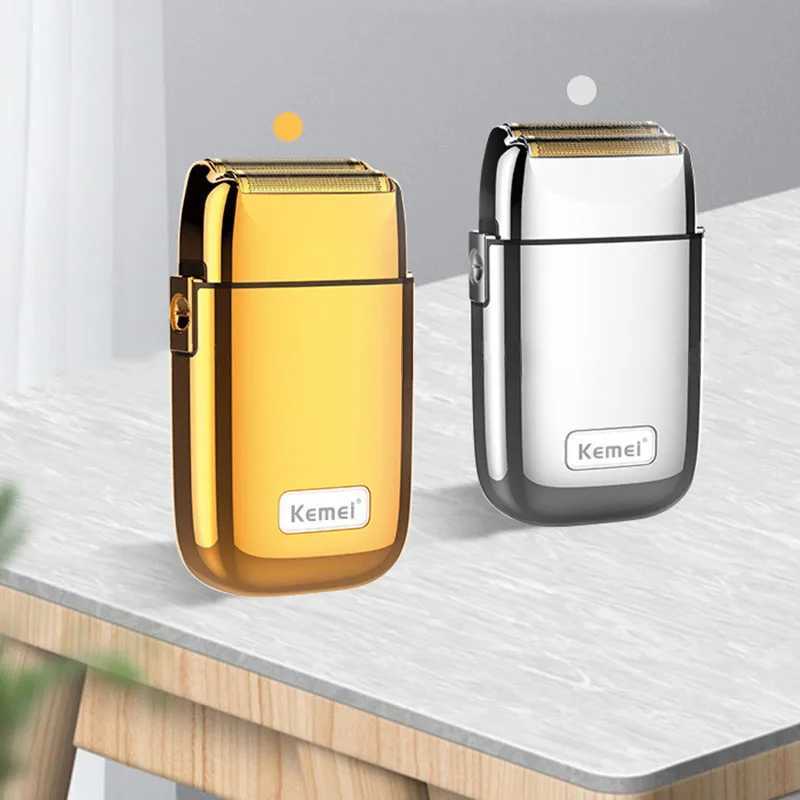 Kemei Tx1 Rechargeable Full Metal Electric Shaver For Men Hair Beard Electric Razor Bald Head Shaving Machine Finishing FadesXJ241207