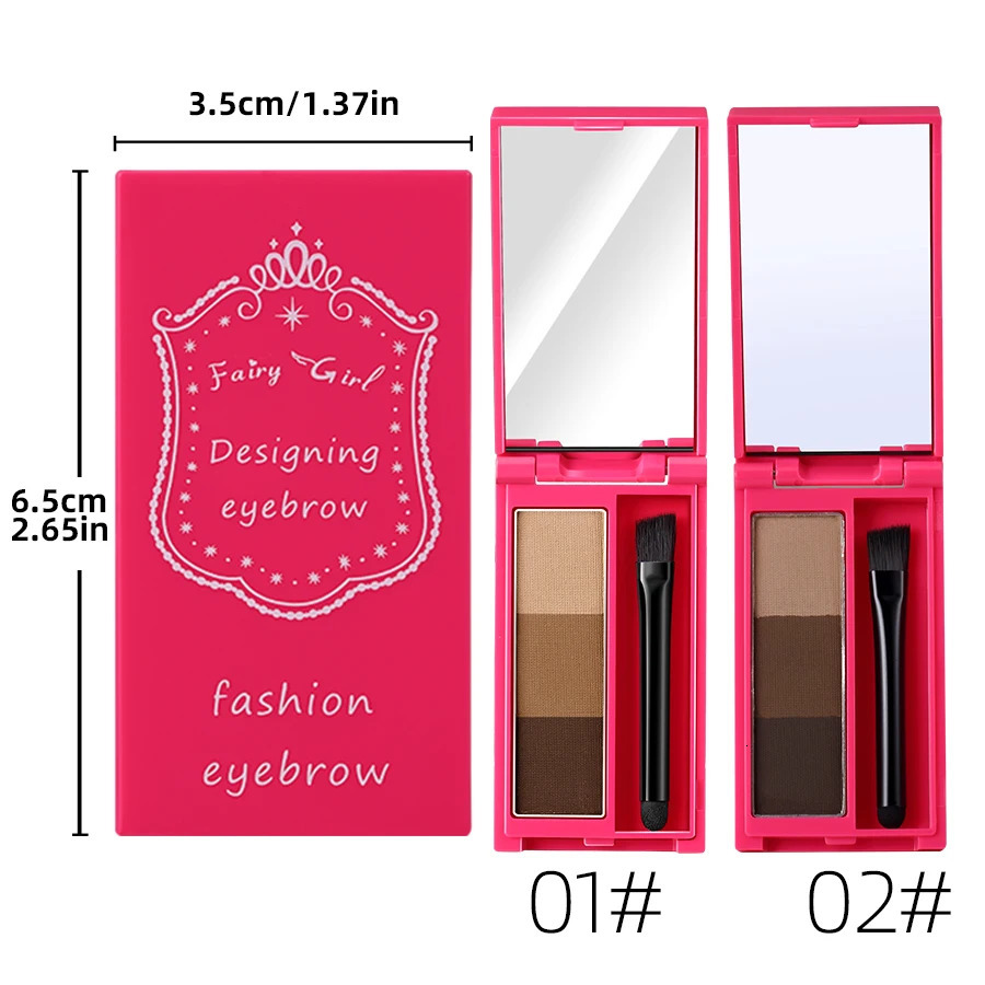 Waterproof Professional Eyebrow Powder Black Brown Coffe Lasting Eyeshadow Eye Brow Palette with Brush eyebrow pencli Eye Brows 241206