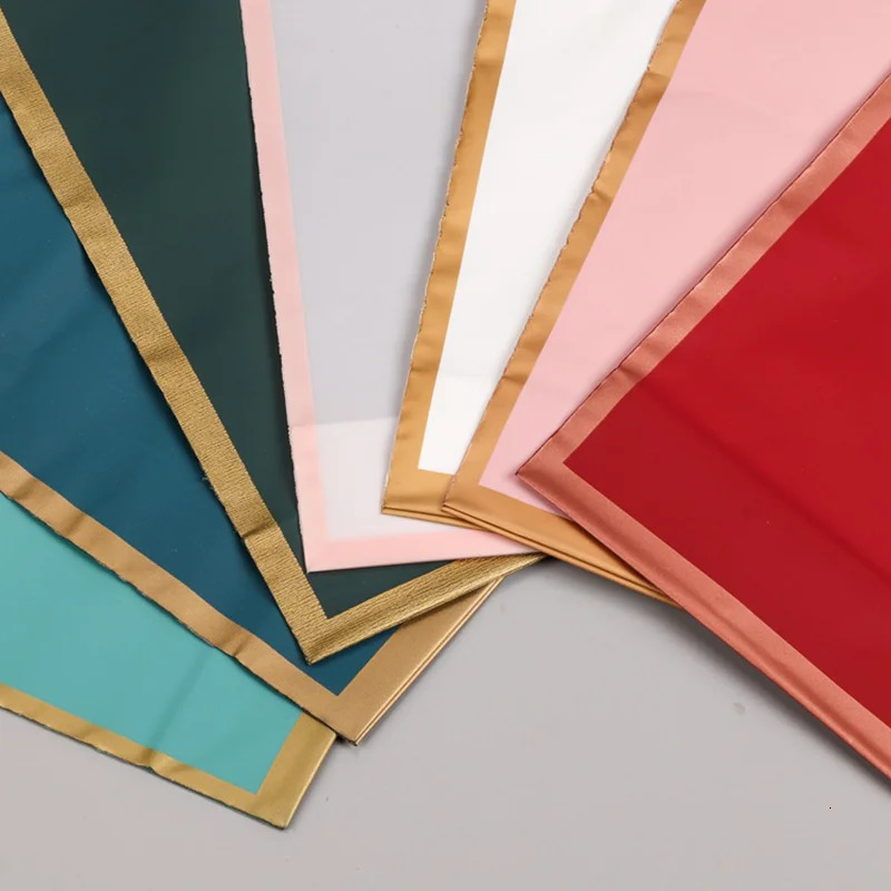 50 customized gold border frozen shopping bags plastic gift bags clothing packaging bags printing monochrome 241206