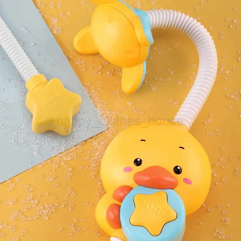 New Bathing Toy Baby Water Game Duck Model Faucet Shower Electric Sprinkler Swimming Bathroom Baby ToyXJ241207