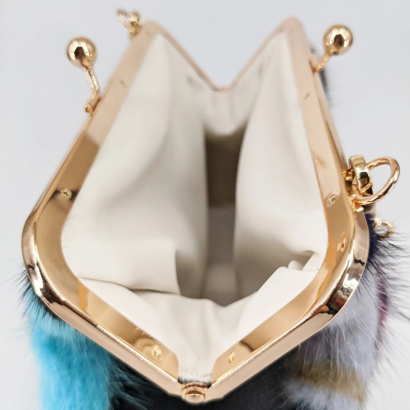 Mint Fur Womens Bag Beautiful Fashion Party Korean Wedding Clutch Cross Body Bag 241206