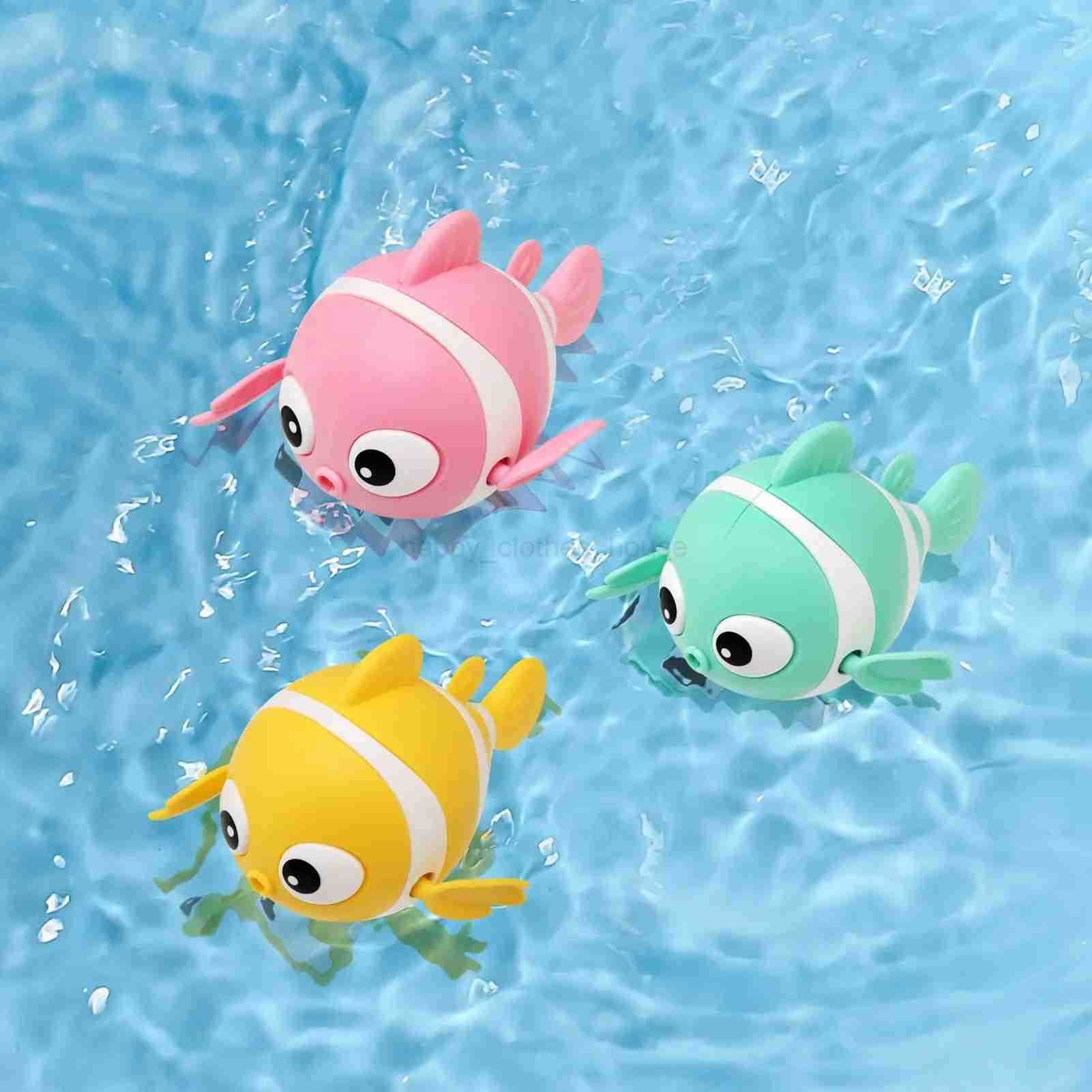 Wind Up Toys Clown Fish Swimming Bath Toys Clownfish Clockwork Water Toys for Toddlers Kids Christmas Stocking Stuffers GiftsXJ241207