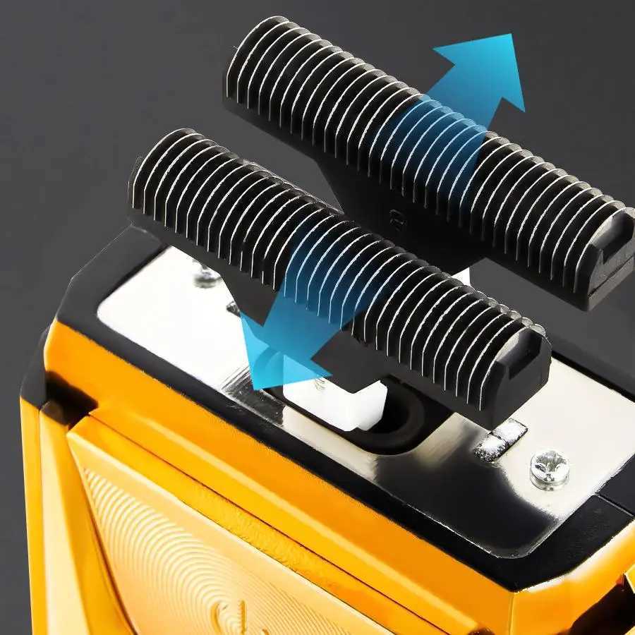 Electric Foil Shaver for MenWet Dry Mens Barber Shaver Trimmer 2 in 1Professional USB Cordless Rechargeable Razor for MenBaXJ241207