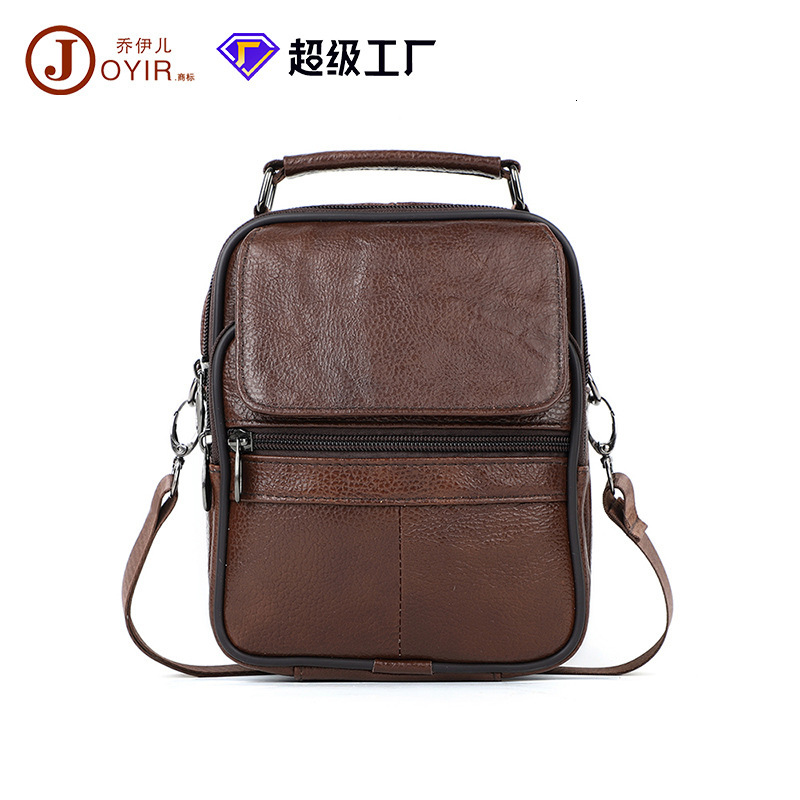 Vegetable tanned crossbody high-end leather head layer cowhide men's single shoulder bag